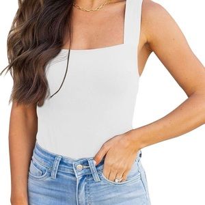 REORIA square neck bodysuit